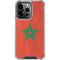 Morocco Flag Distressed iPhone 13 Pro Clear Case